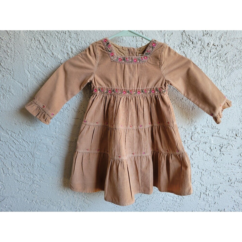 Brown Courduroy Dress Size 2 Years